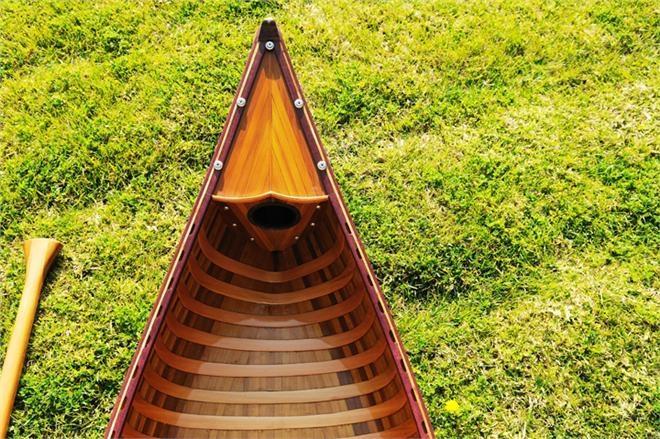 Canoe With Ribs 6-Ft Wooden Western Red