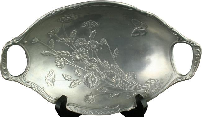 Vintage French Pewter Candy Bowl Dish
