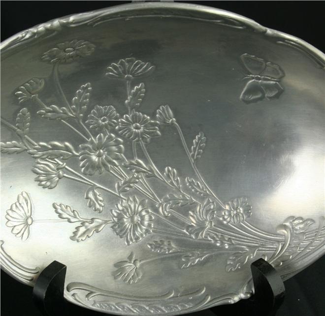 Vintage French Pewter Candy Bowl Dish