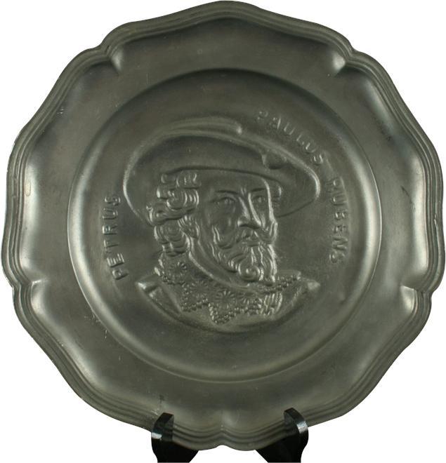 Plate Decorative Peter Paul Rubens Pewter