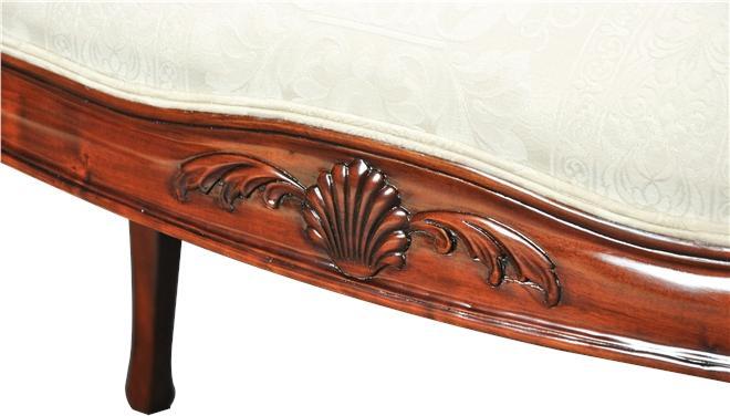 Window Bench French Sweeping Arms Oversize