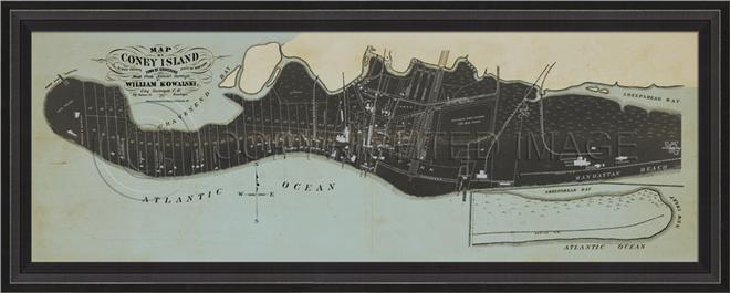 Artwork Coney Island Map BCBL New SC-7