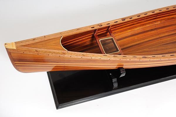 Model Boats Sailing Canadian Canoe Rattan