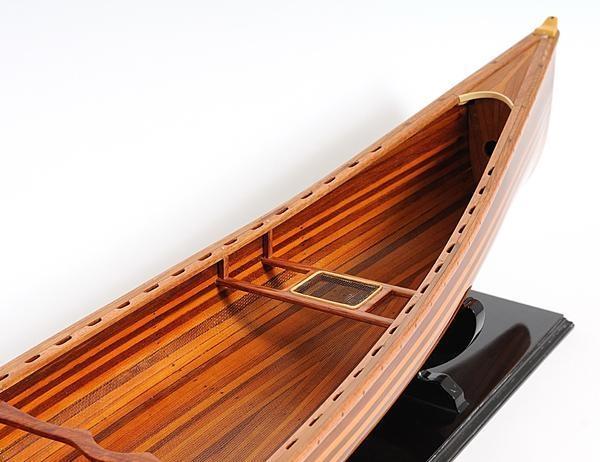 Model Boats Sailing Canadian Canoe Rattan