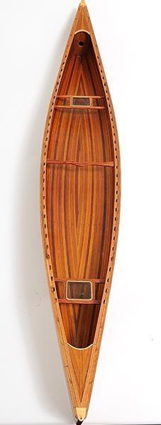 Model Boats Sailing Canadian Canoe Rattan