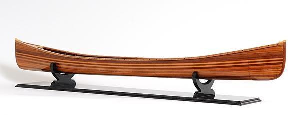 Model Boats Sailing Canadian Canoe Rattan