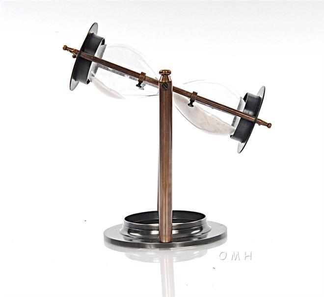 Sand Timer Brass Two-Tone Antique 2-Tone