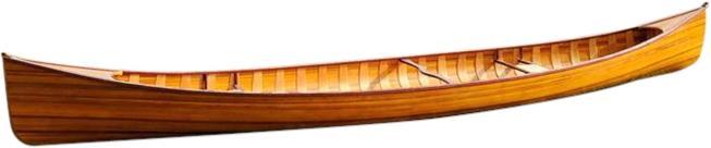 Canoe With Ribs 16-Ft Clear Marine Vanish