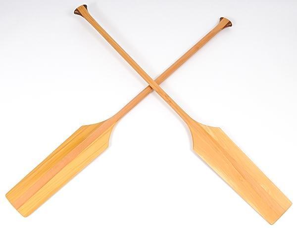 Canoe Paddles Pair Fiberglass Varnish New