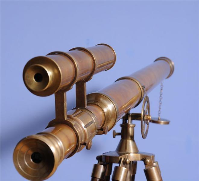 Telescope Nautical Double Barrel Tripod