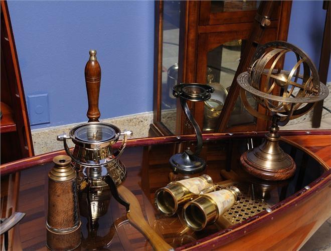 Binoculars Mother Of Pearl Wood Box New
