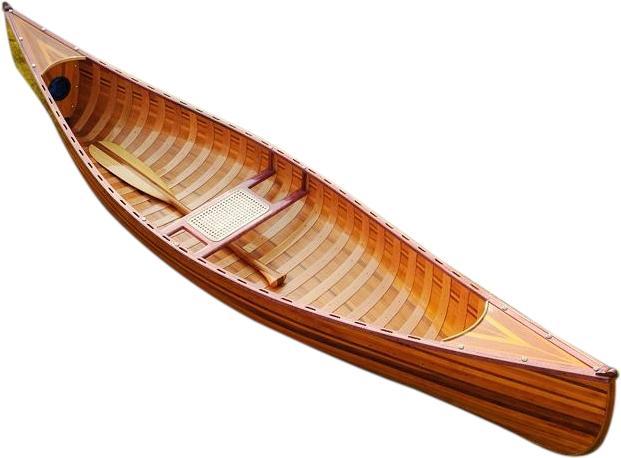 Canoe Curved Bow With Ribs 10-Ft Wooden