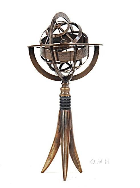 Armillary Sphere 4 Brackets Bracket Brass