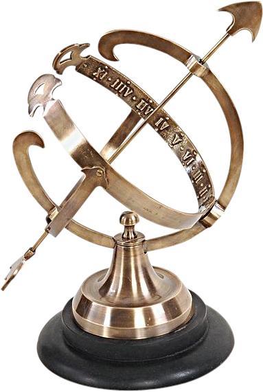 Armillary Sphere Two-Tone Antique Dark