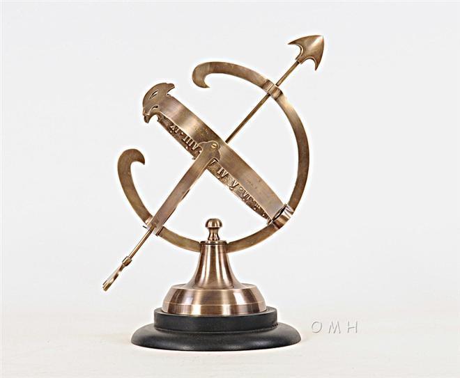 Armillary Sphere Two-Tone Antique Dark