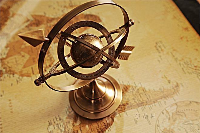 Armillary Sphere Bright Annealed Brass New
