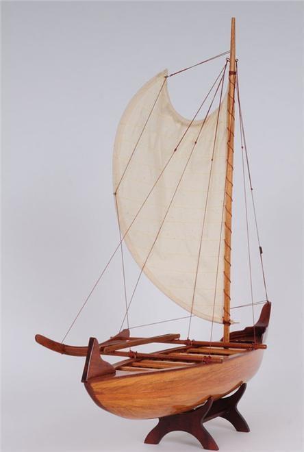 Model Canoe Hawaiian Wood Cedar New