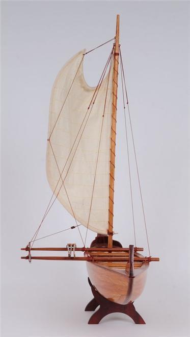 Model Canoe Hawaiian Wood Cedar New