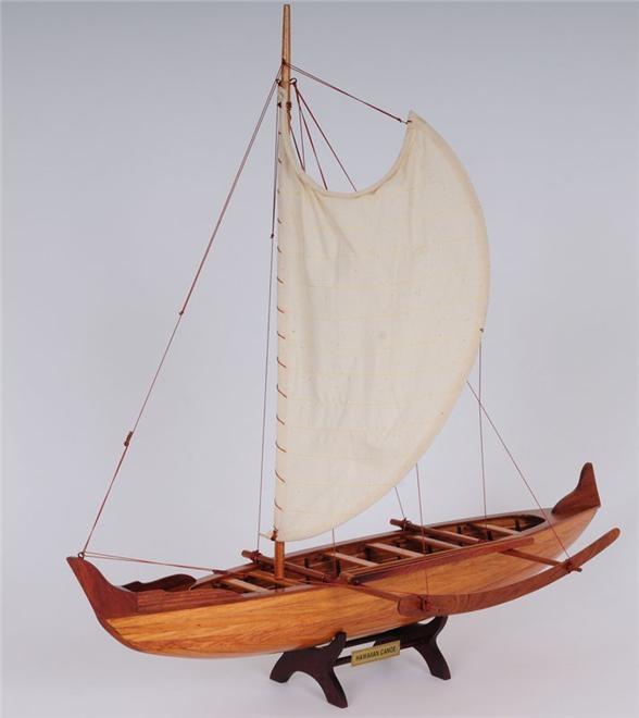 Model Canoe Hawaiian Wood Cedar New