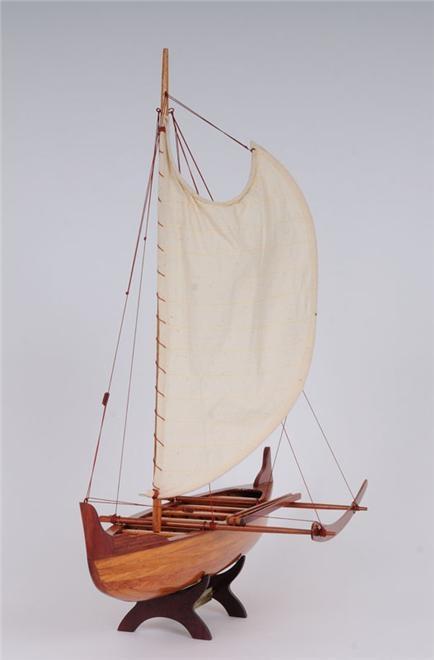 Model Canoe Hawaiian Wood Cedar New