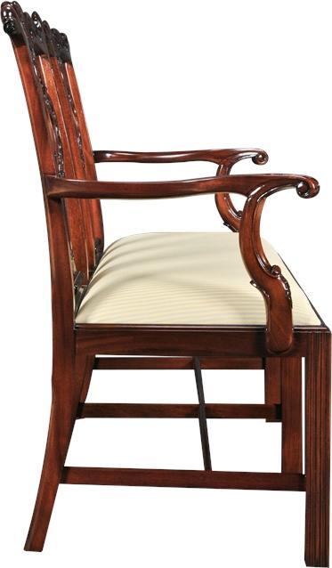 Chair Accent CAMBRIDGE Chippendale Tapered