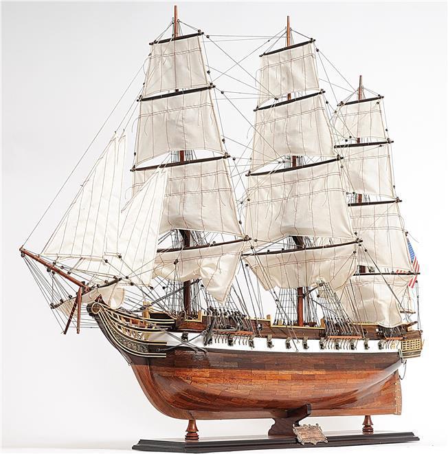 Model Ship USS Constellation Wood Base 100%