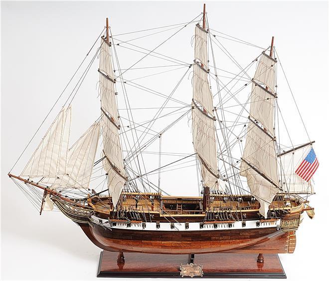 Model Ship USS Constellation Wood Base 100%