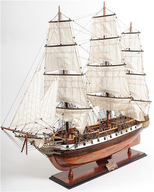 Model Ship USS Constellation Wood Base 100%