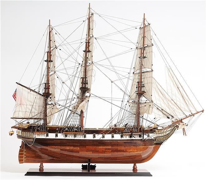 Model Ship USS Constellation Wood Base 100%