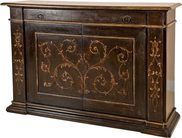 Sideboard DAVID MICHAEL Rustic Antique Black