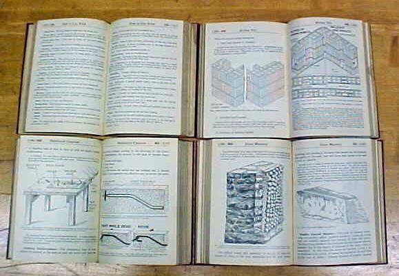 Audels Masons & Builders Guide 4 Vol 1924 1st Ed.