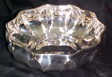 Fruit Bowl Silver Plate Hammer Polished Finish Italy