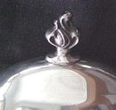 Silver Plated Covered Butter Dish Glass Base