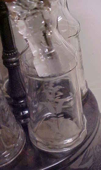Aurora Cruet Canister Set Ornate Quadruple Silver Plated
