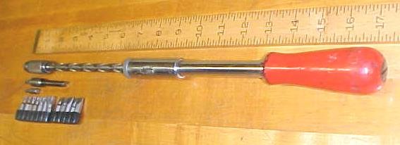 Stanley Yankee Screwdriver Ratchet No. 130A w/Hex Adapter