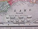 Map Ontario & Quebec 1907 Rand McNally