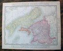 Map Nova Scotia & Manitoba 1907 Rand McNally