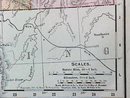 Map Nova Idaho & Montana 1907 Antique