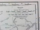 Map Nova Idaho & Montana 1907 Antique