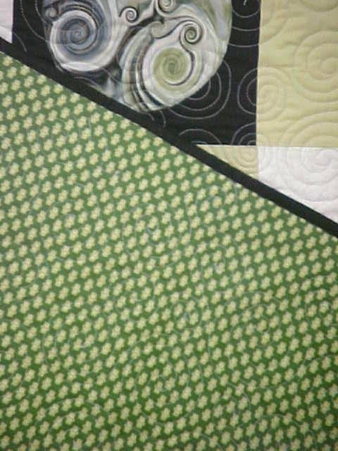 Quilt Abstract Art Titan Moon 55 x 69