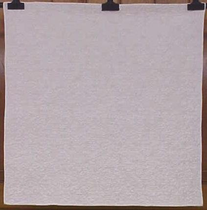 Baby Quilt Wholecloth Christening 37 x 38