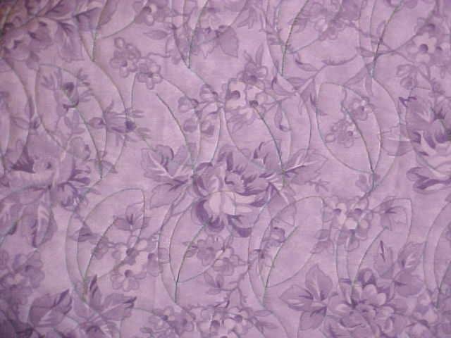 Quilt Stained Glass Pastel Leaves 48 x 59