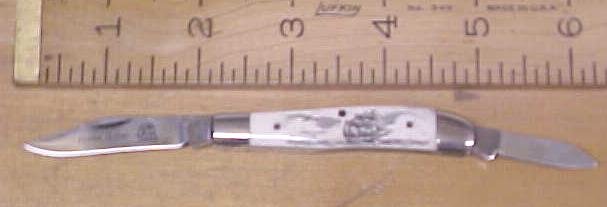 National Blade Hand Etched Knife Flying Cloud