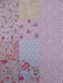 Baby Quilt Shabby Cottage Floral Pastel Pinks Greens and More