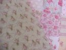 Baby Quilt Shabby Cottage Floral Pastel Pinks Greens and More