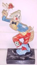 Clown on Marble Base Made in Italy Depose 945