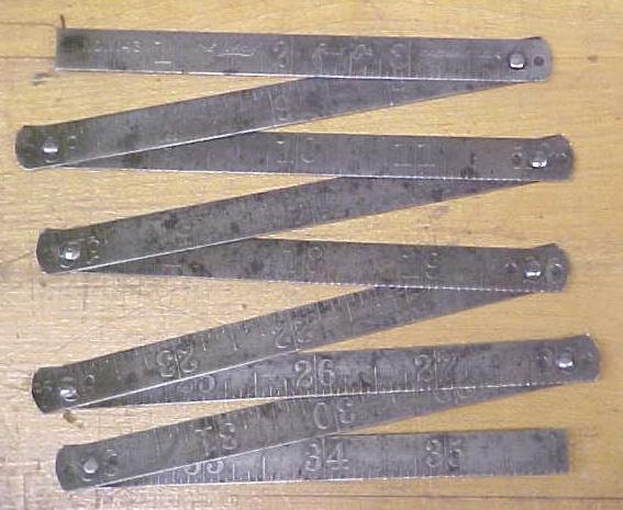 Lufkin Steel Folding Rule Zig Zag No. 1143 Rare!