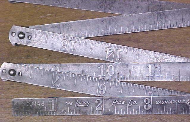 Lufkin Steel Folding Rule Zig Zag No. 1143 Rare!