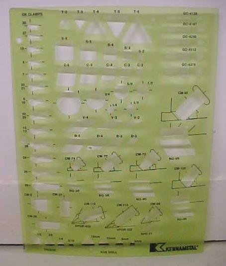 Kennametal Symbol Template Kub Drill Trigon CK Clamps