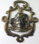 Brass Horse Rosette Unusual Clown Design